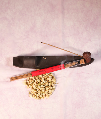 Incense stick in a burner display
