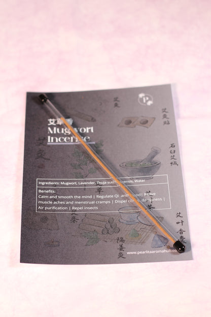 Mugwort Natural Incense - Herbal Calm - Handmade in NL