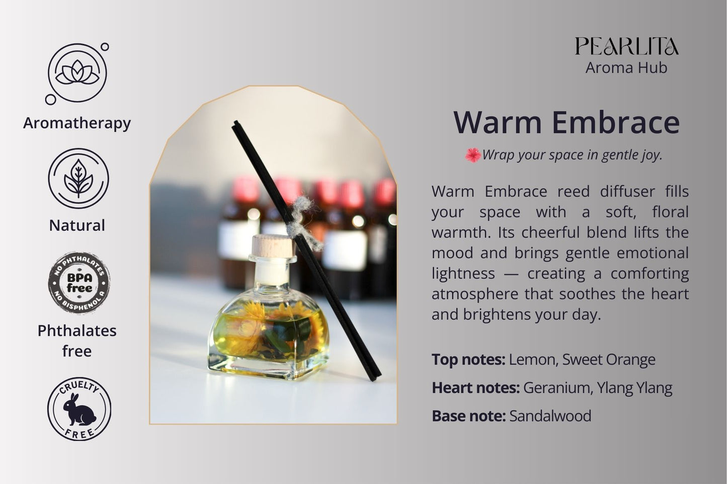 Mood Boost - Warm Embrace Natural Reed Diffuser 100ml